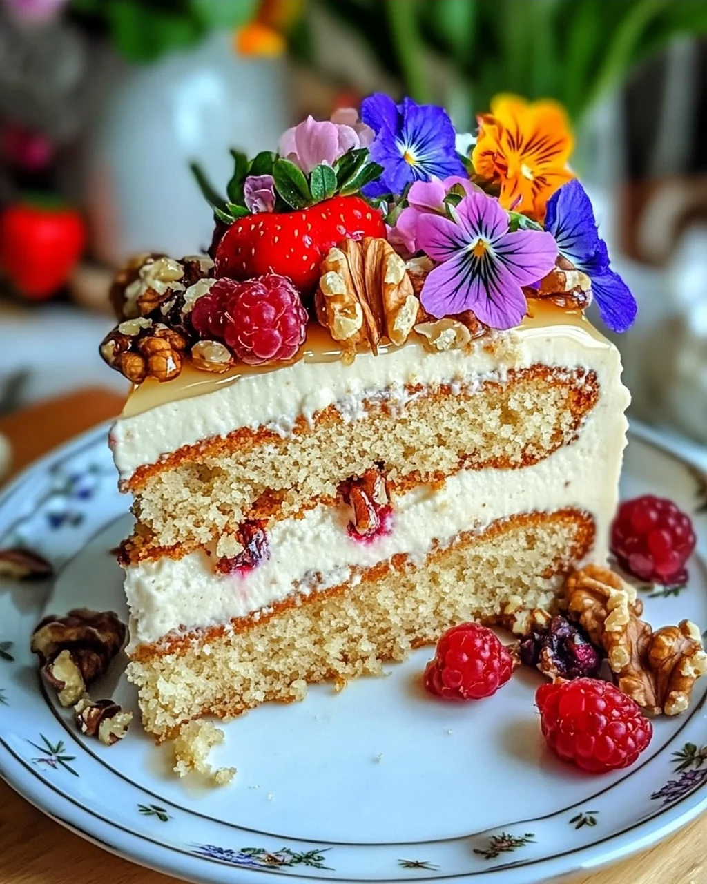 Ahorn-Walnuss-Kuchen für den perfekten Frühling