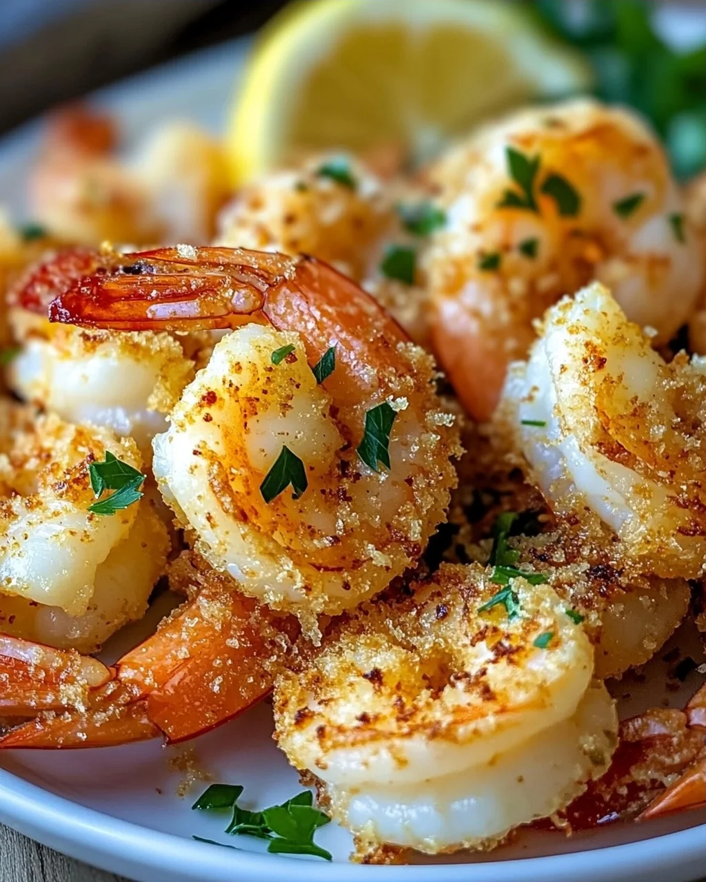 Air Fryer Knoblauch Parmesan Garnelen