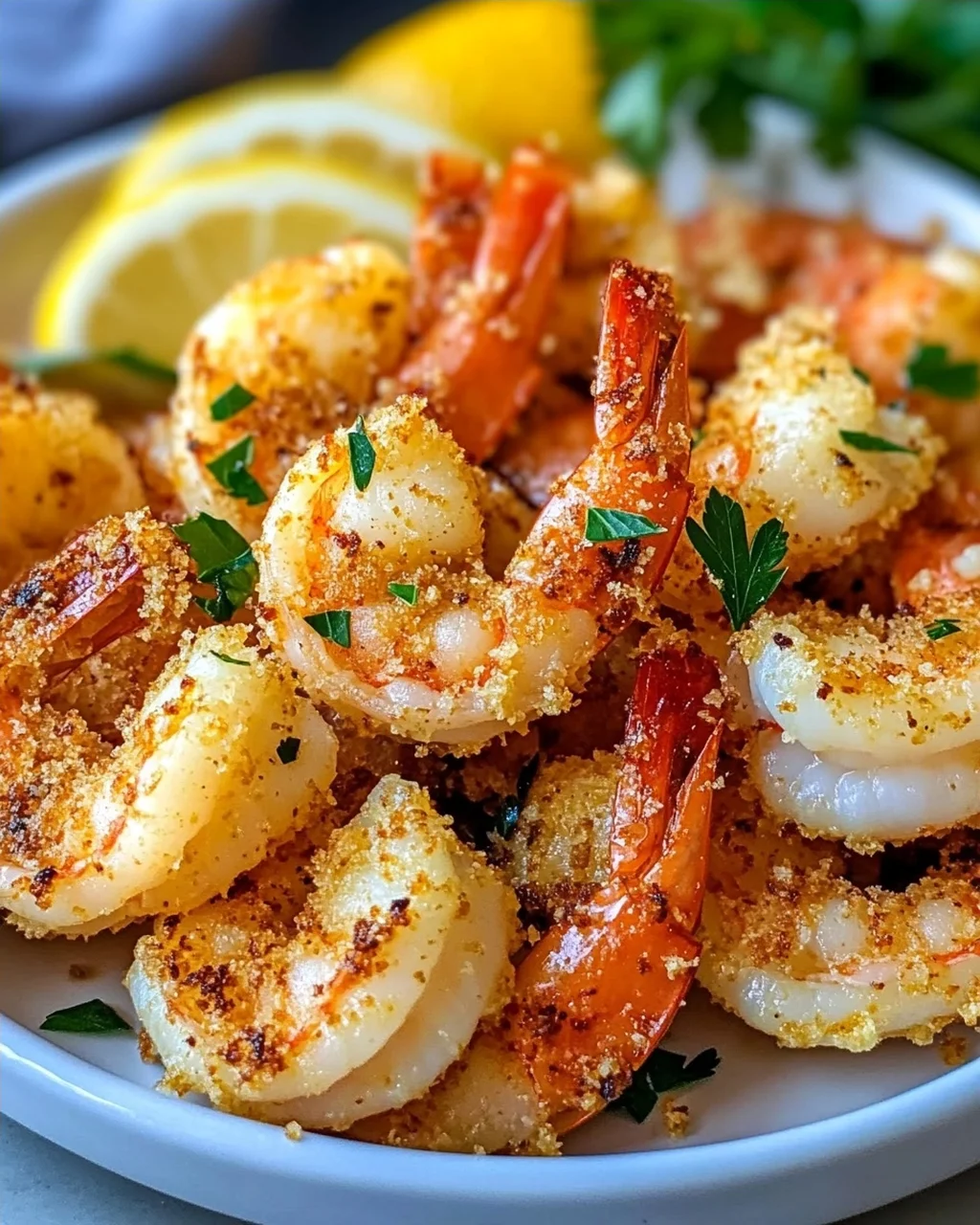 Air Fryer Knoblauch Parmesan Garnelen
