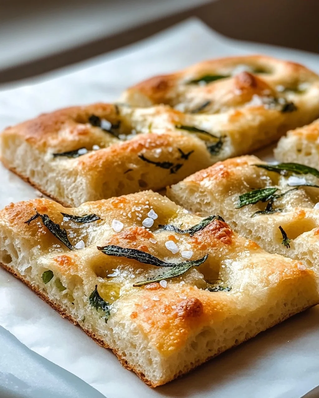 Bärlauch Focaccia mit Meersalz – Aromatischer Genuss!