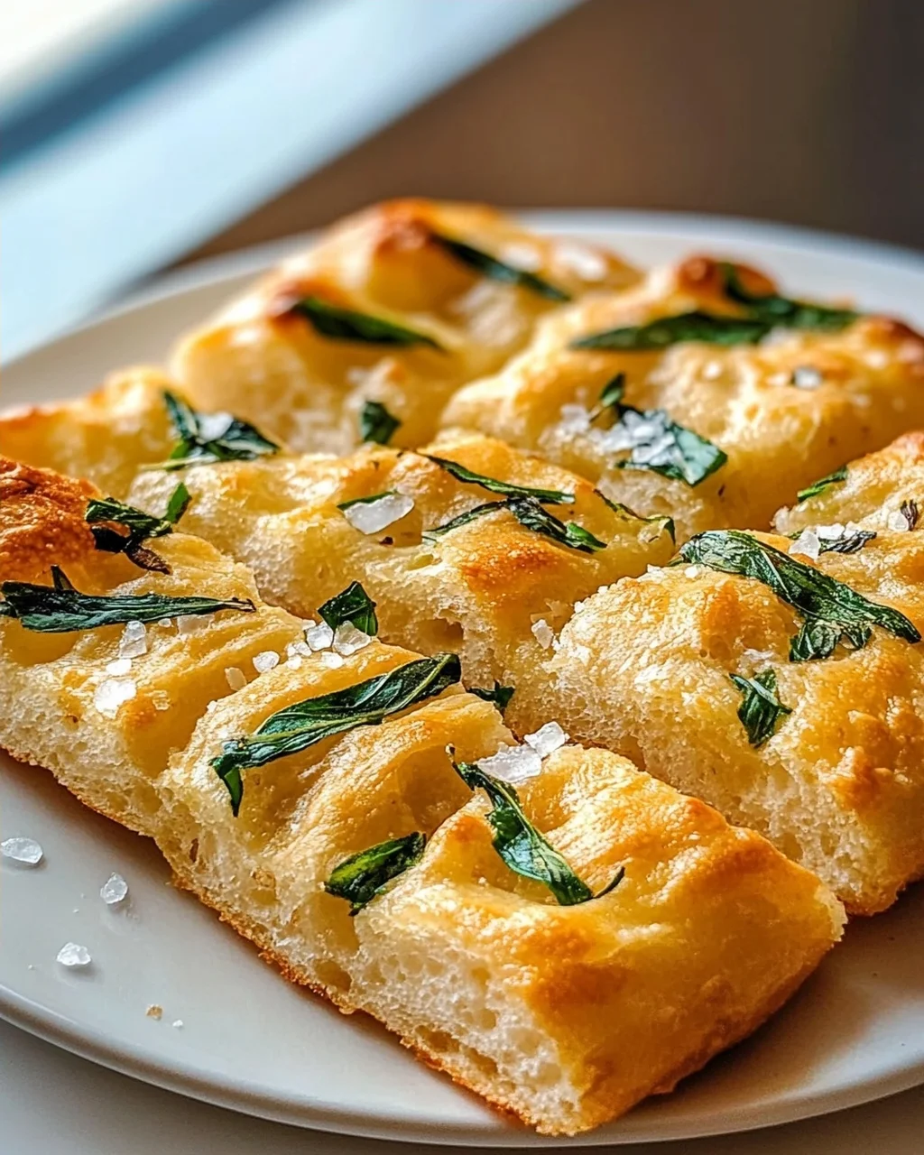 Bärlauch Focaccia mit Meersalz – Aromatischer Genuss!