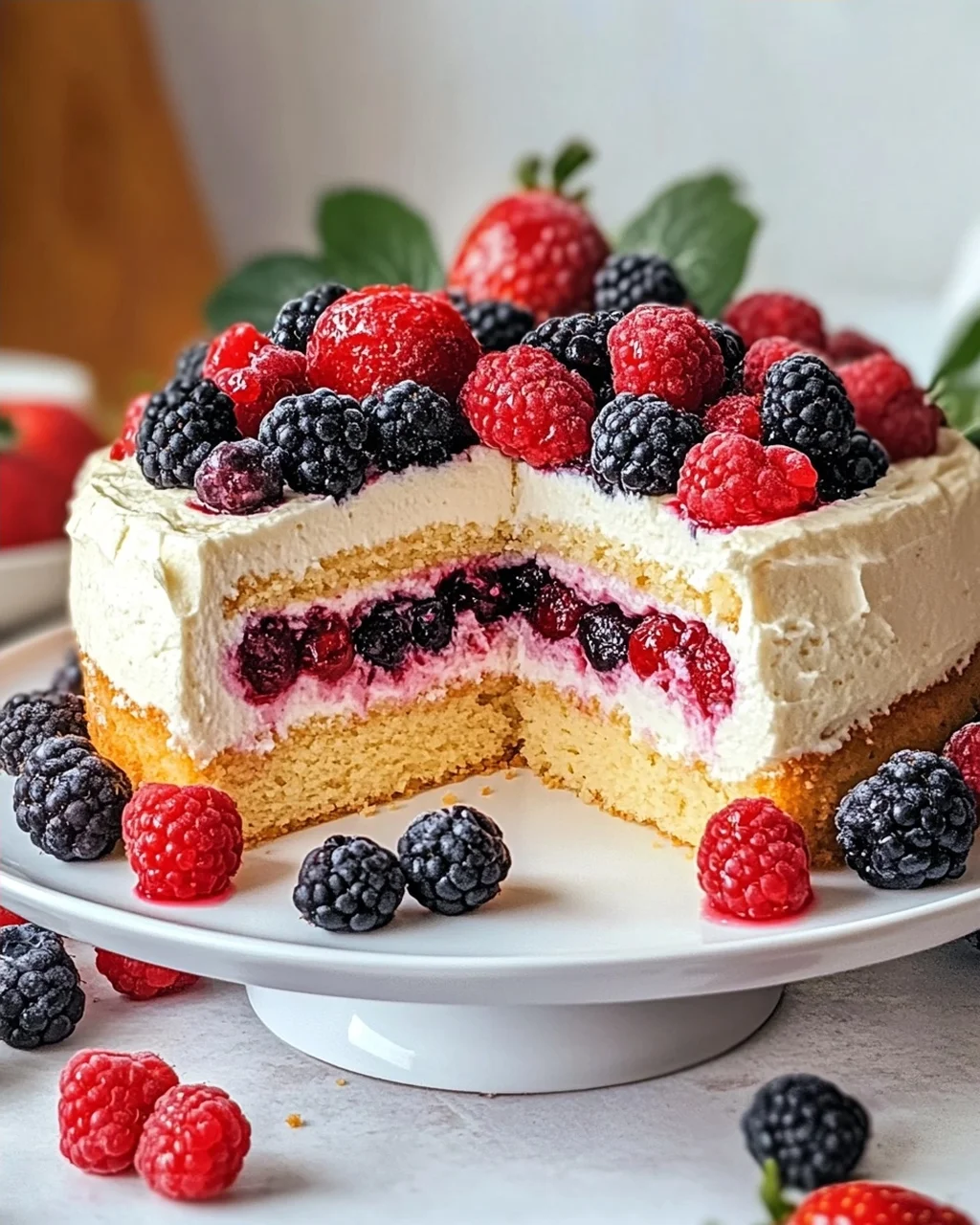 Beeren Käsesahne Torte