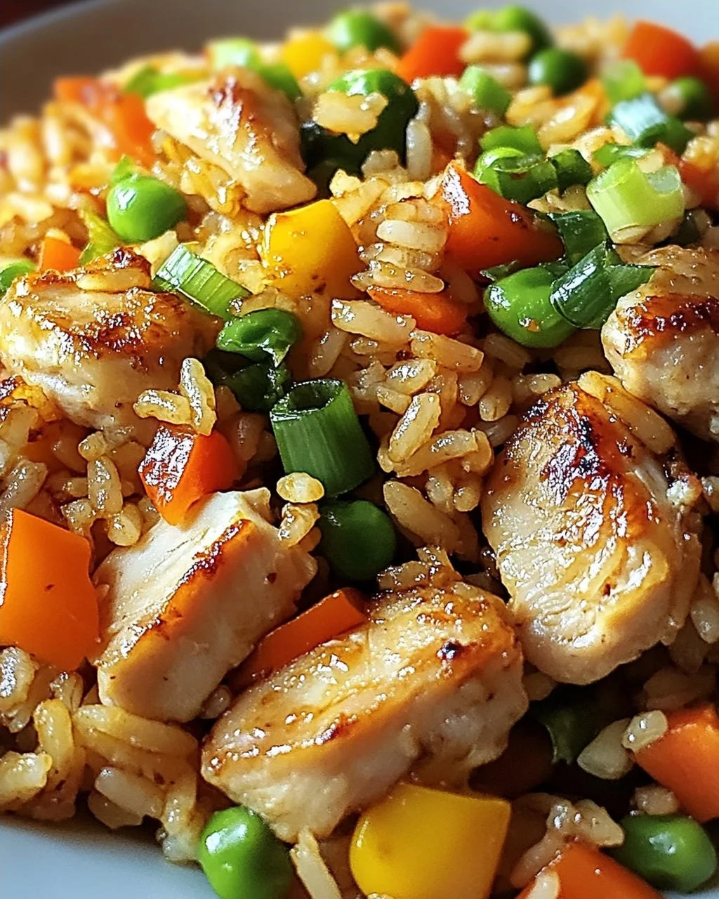 Bratreis mit Hähnchen