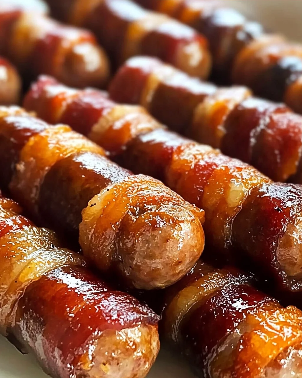 Brauner Zucker Speck umwickelt für fette Partys