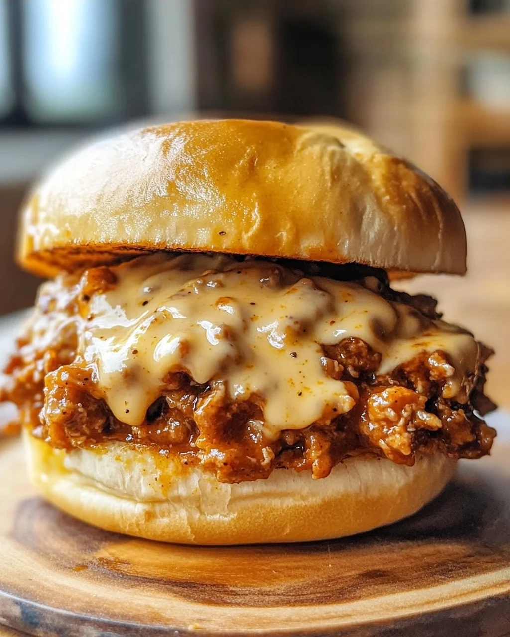 Cajun Chicken Sloppy Joes mit cremiger Käsesauce