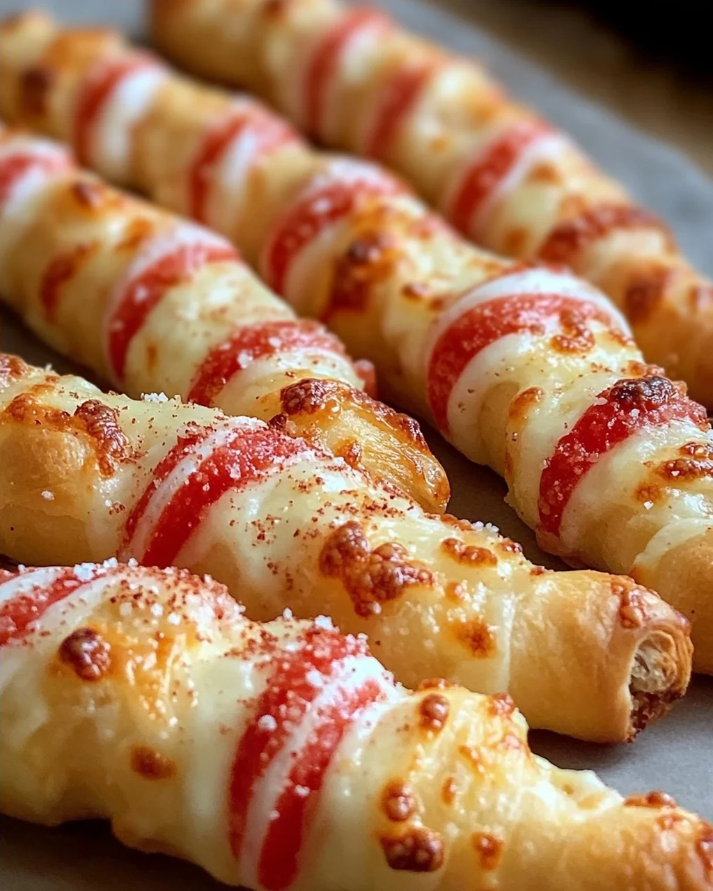Candy Cane Pizza Breadsticks: Süßes Vergnügen für Weihnachten!