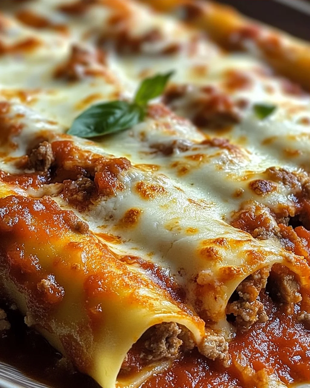 Cannelloni mit Rindfleisch und Käse