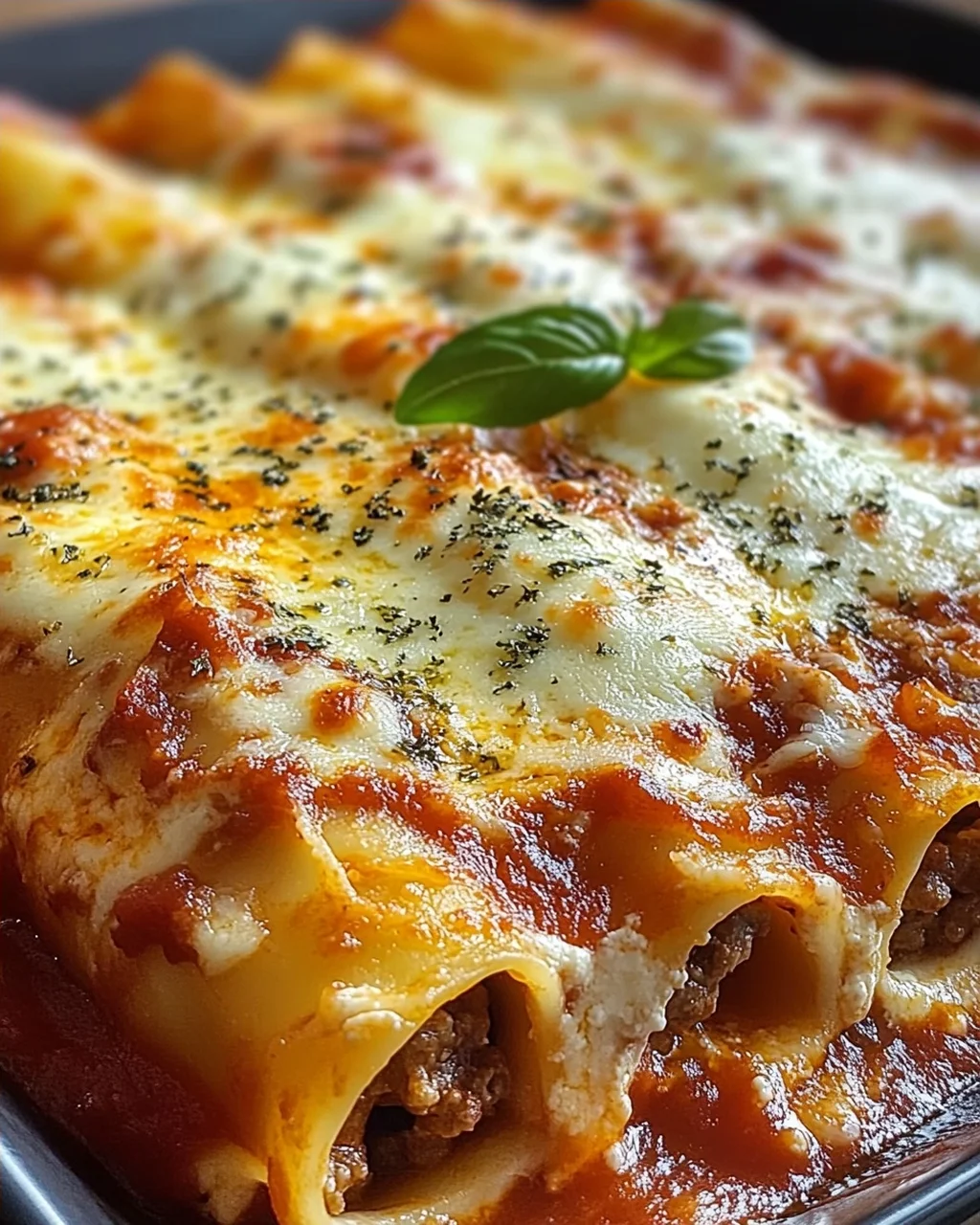 Cannelloni mit Rindfleisch und Käse