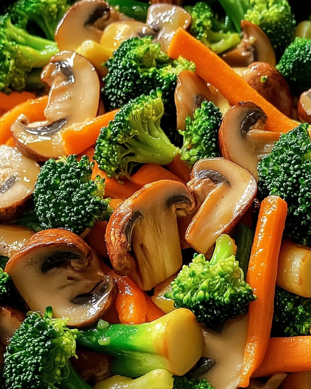 Champignon-Brokkoli-Karotten-Pfanne