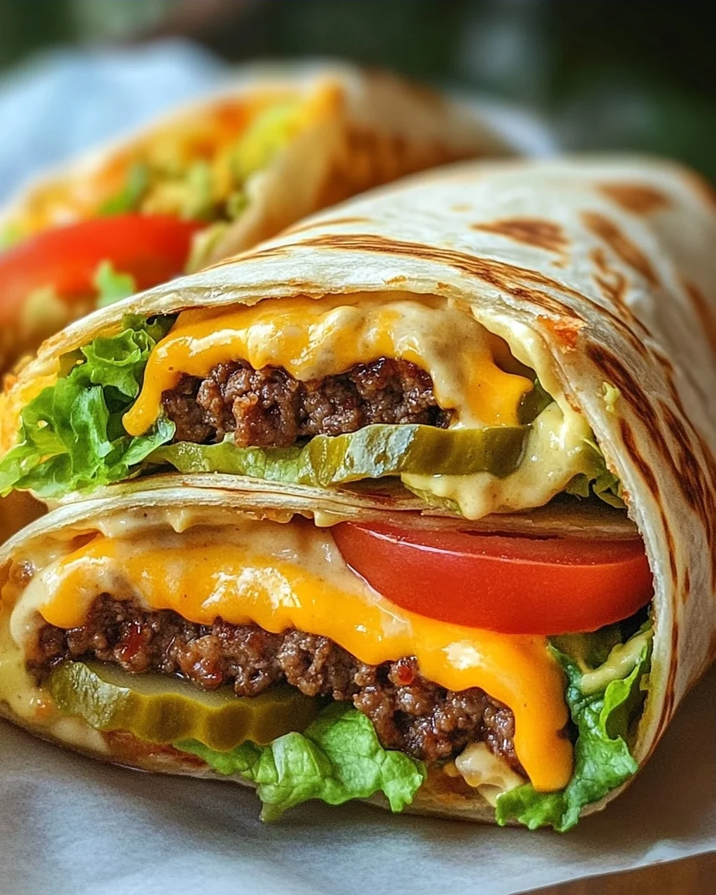 Cheeseburger-Wraps
