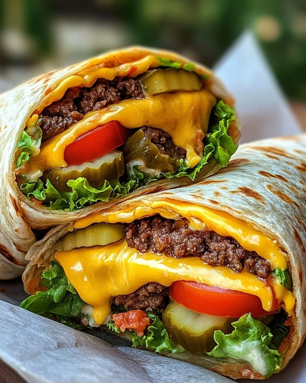 Cheeseburger-Wraps
