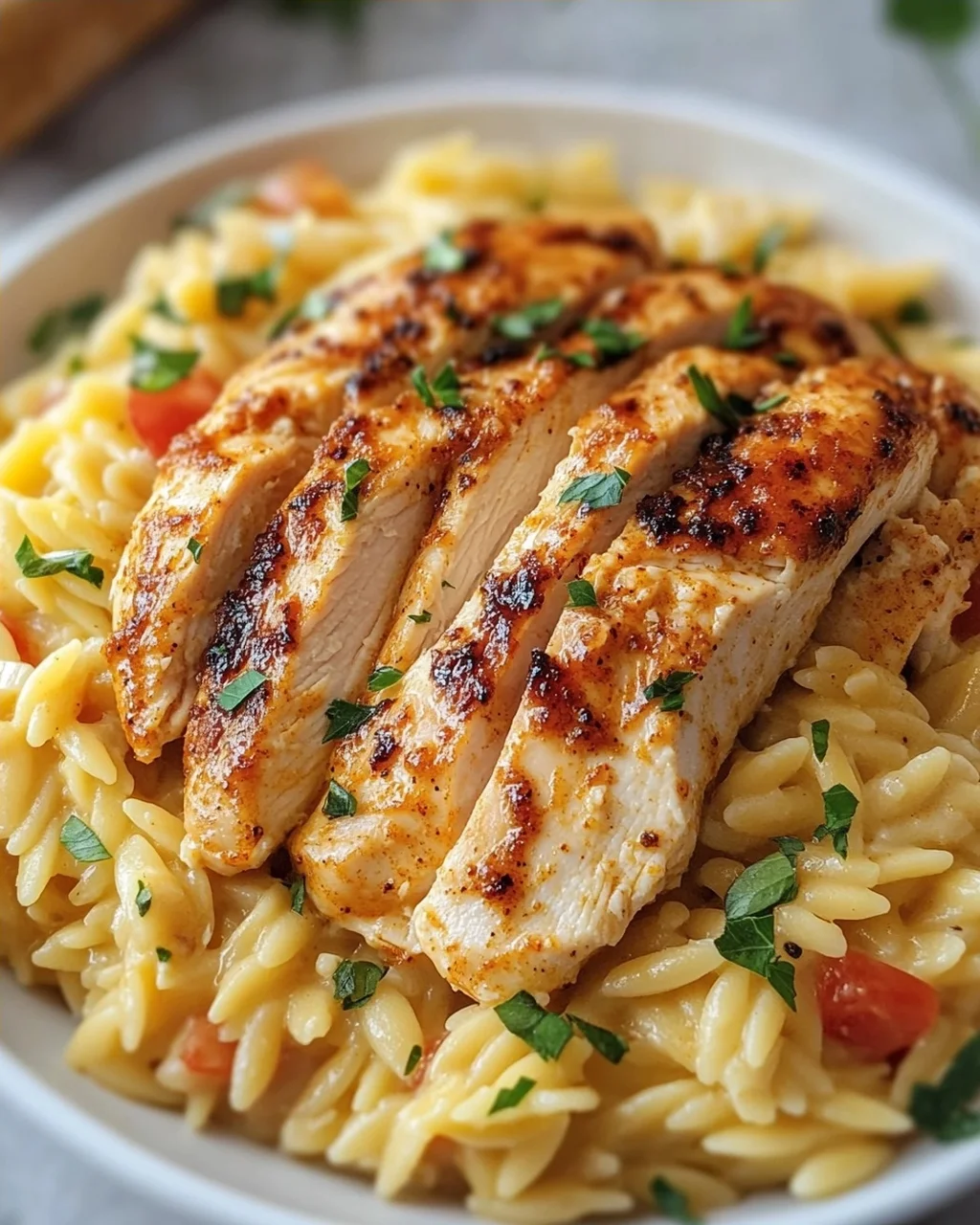 Cremiges Cajun Hähnchen Orzo Rezept – Einfach & Lecker