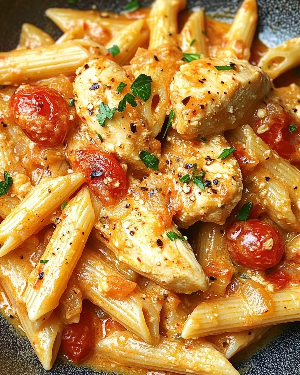 Cremiges Hähnchen all’Arrabbiata in 25 Minuten