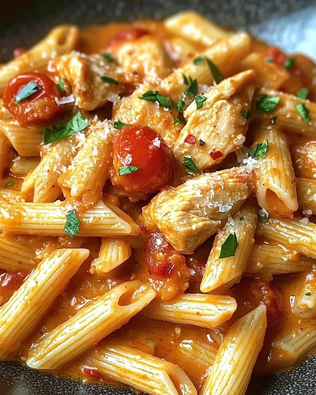 Cremiges Hähnchen all’Arrabbiata in 25 Minuten