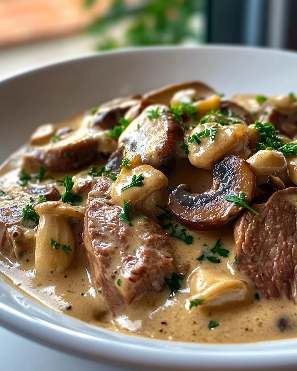 Cremiges Rindergeschnetzeltes in Pilzrahmsauce – schnell & lecker!