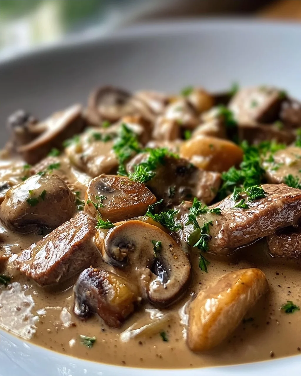 Cremiges Rindergeschnetzeltes in Pilzrahmsauce – schnell & lecker!