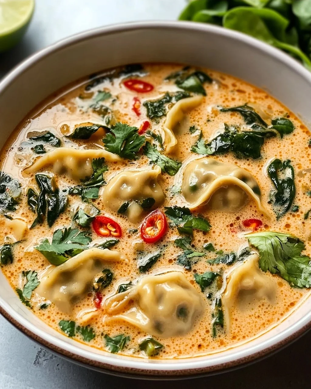 Das beste Rezept: Cremige Thai Dumpling Suppe – Unwiderstehlich