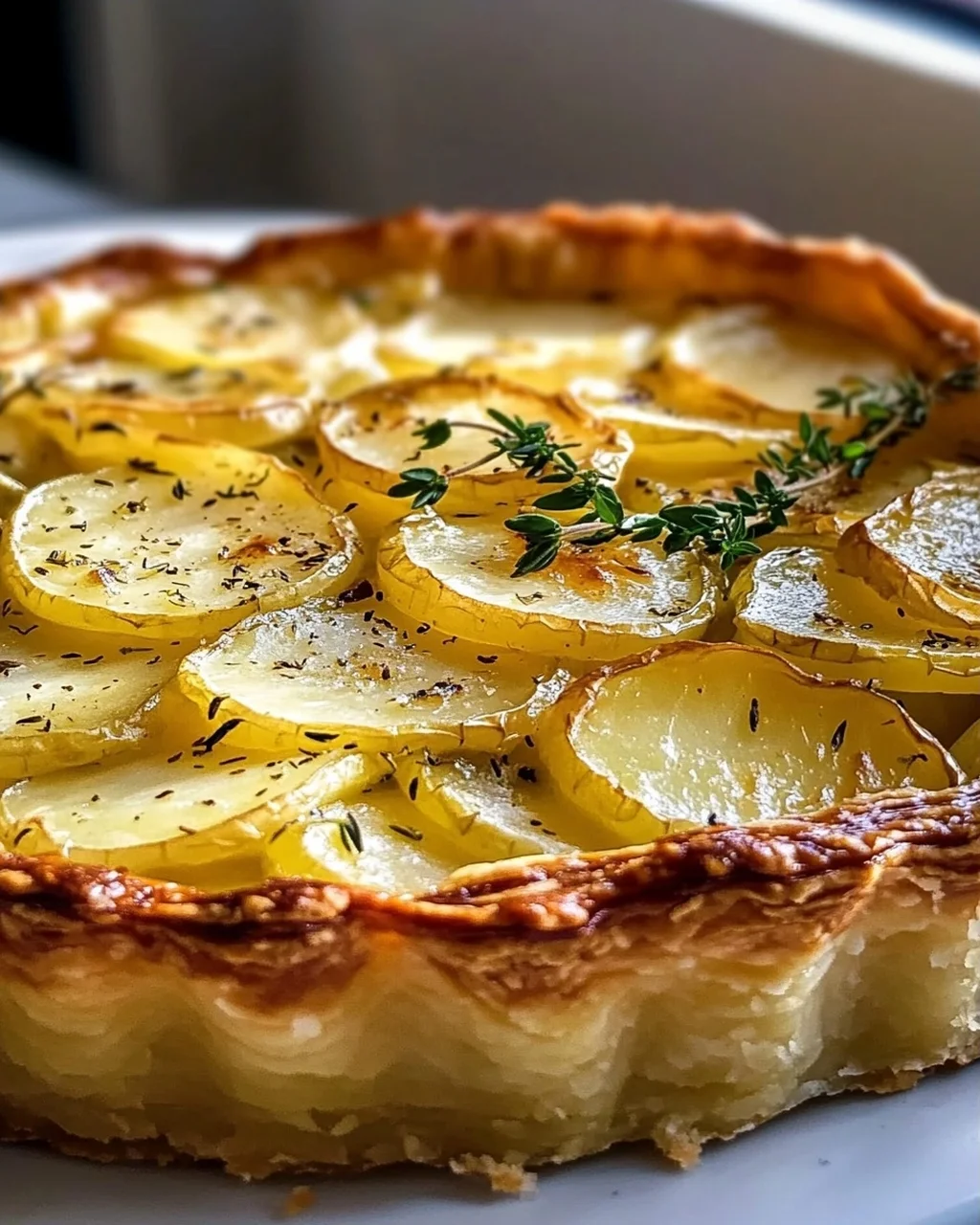 Delicious Potato Leek Tart with Puff Pastry Recipe