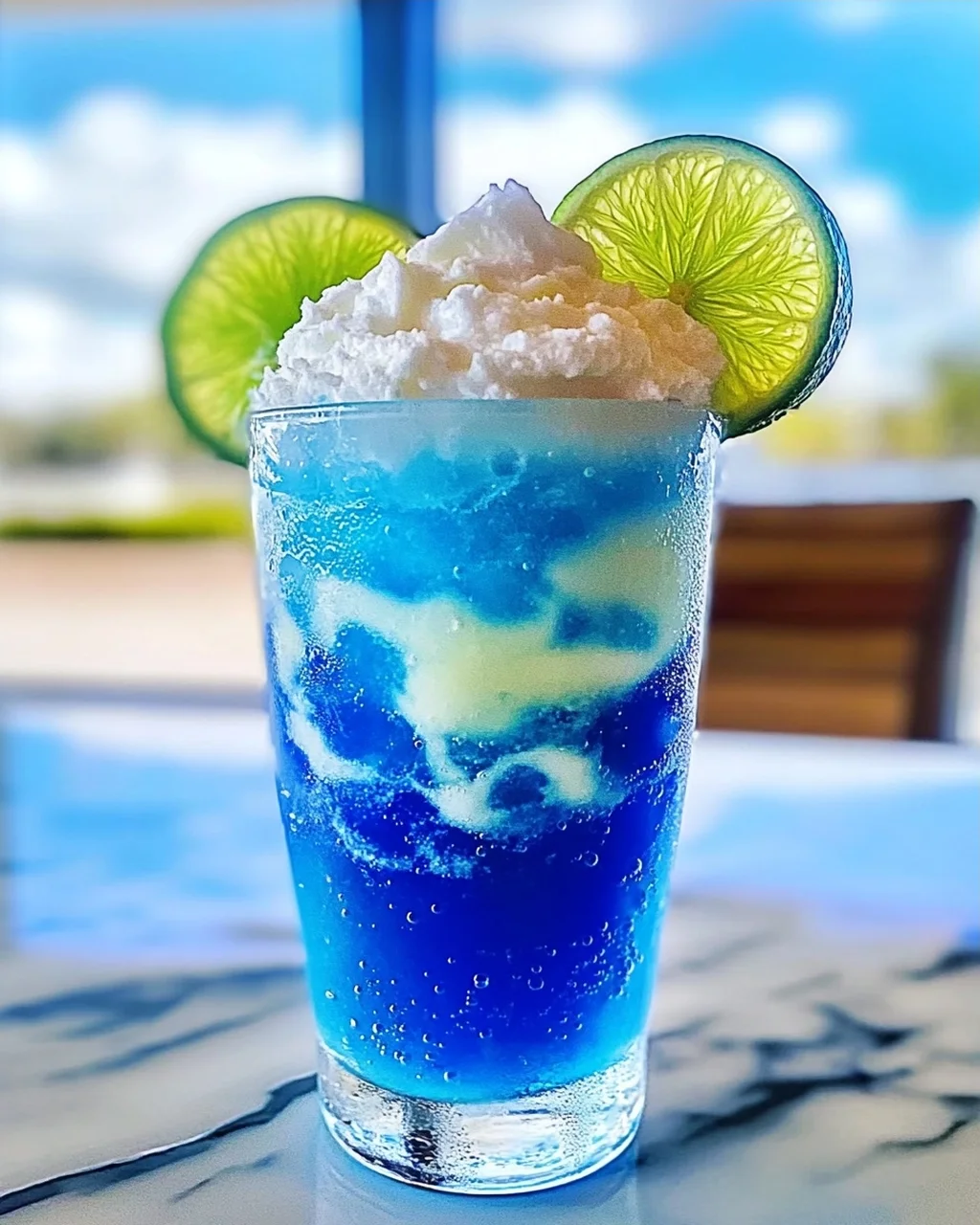 Elektrische Limette Schmutziges Soda für den Sommer