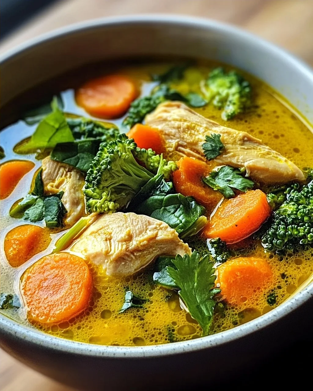 Entzündungshemmende Kurkuma-Hühnersuppe