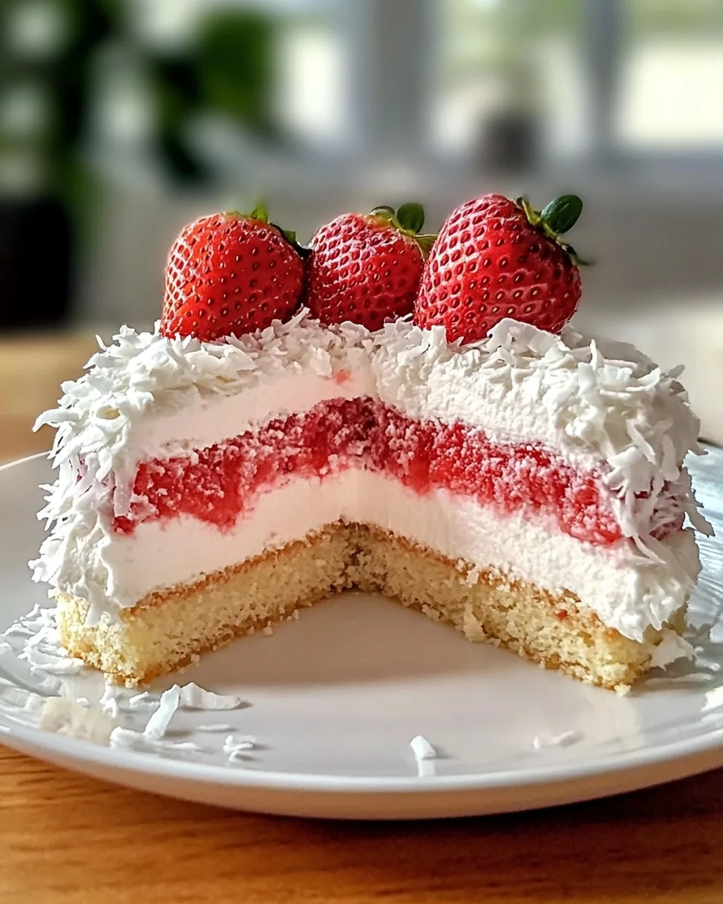 Erdbeer-Kokos-Schaumkuchen leicht gemacht
