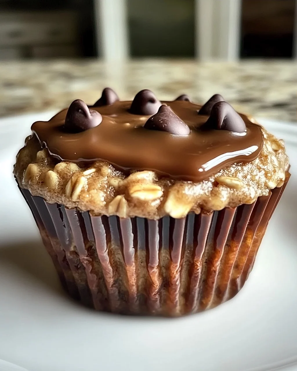 Erdnussbutter Protein Haferflocken Muffins für jeden Tag