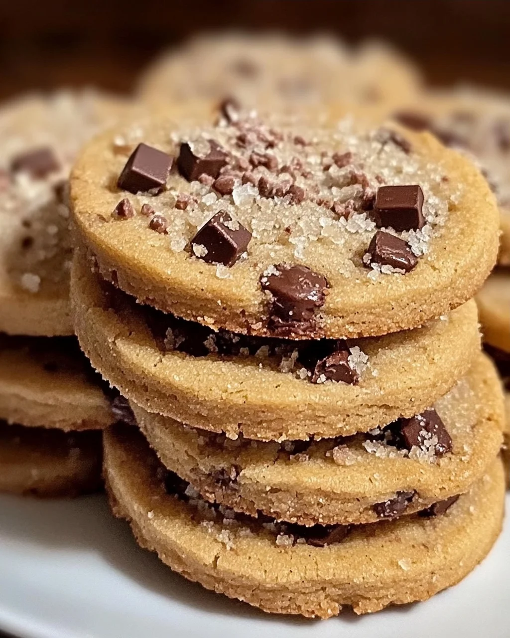 Espresso-Shortbread-Kekse mit Toffee-Stücken Rezept