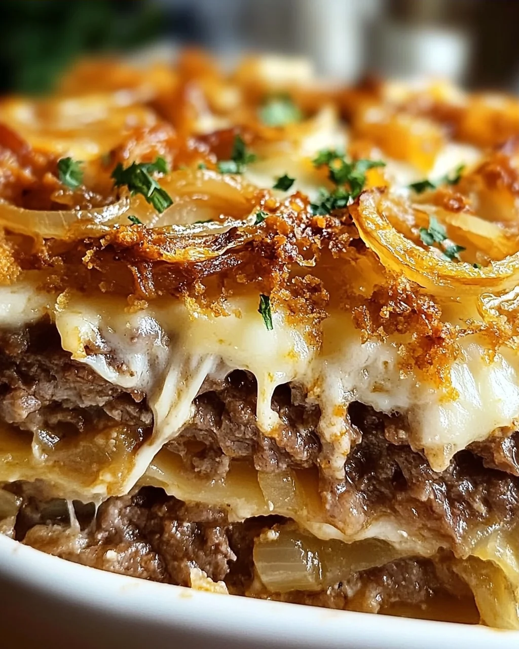 French Onion Beef Casserole