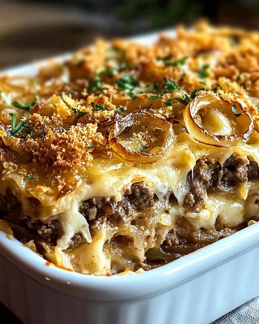 French Onion Beef Casserole