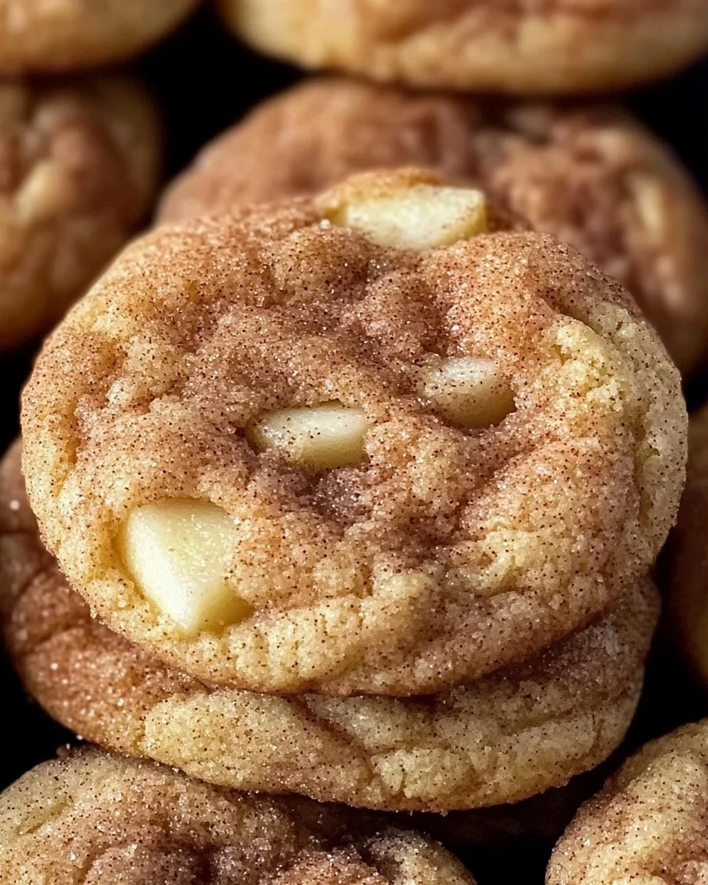 Gewürzte Apfel-Zimt Snickerdoodle Cookies
