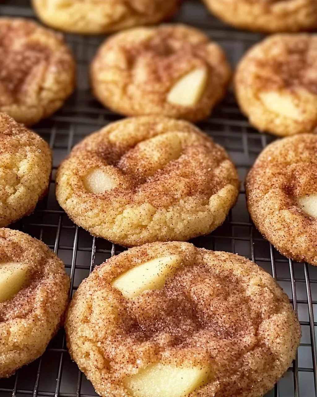 Gewürzte Apfel-Zimt Snickerdoodle Cookies