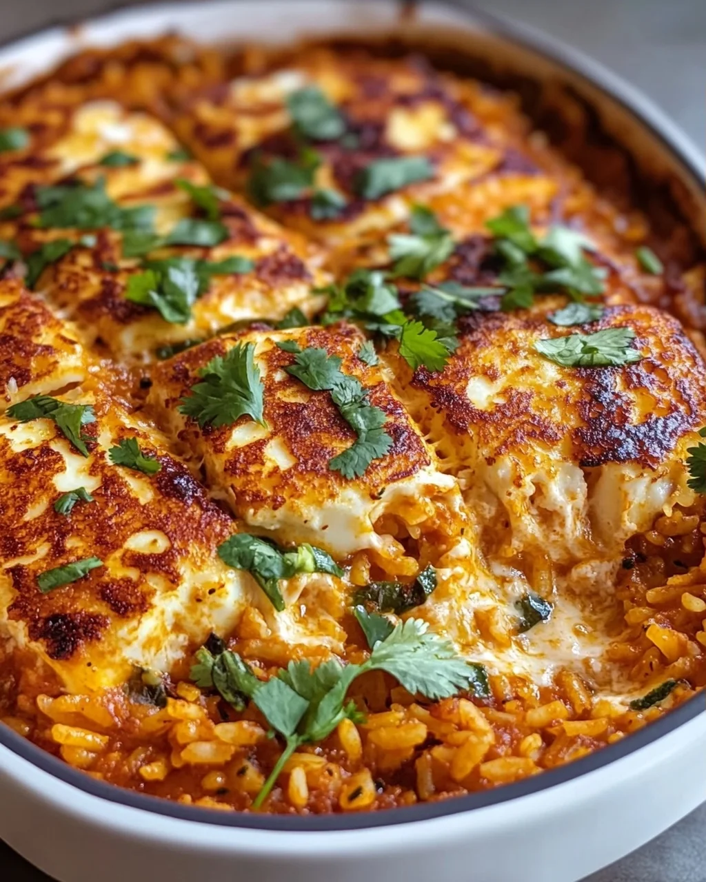 Halloumi Makhani Reisauflauf