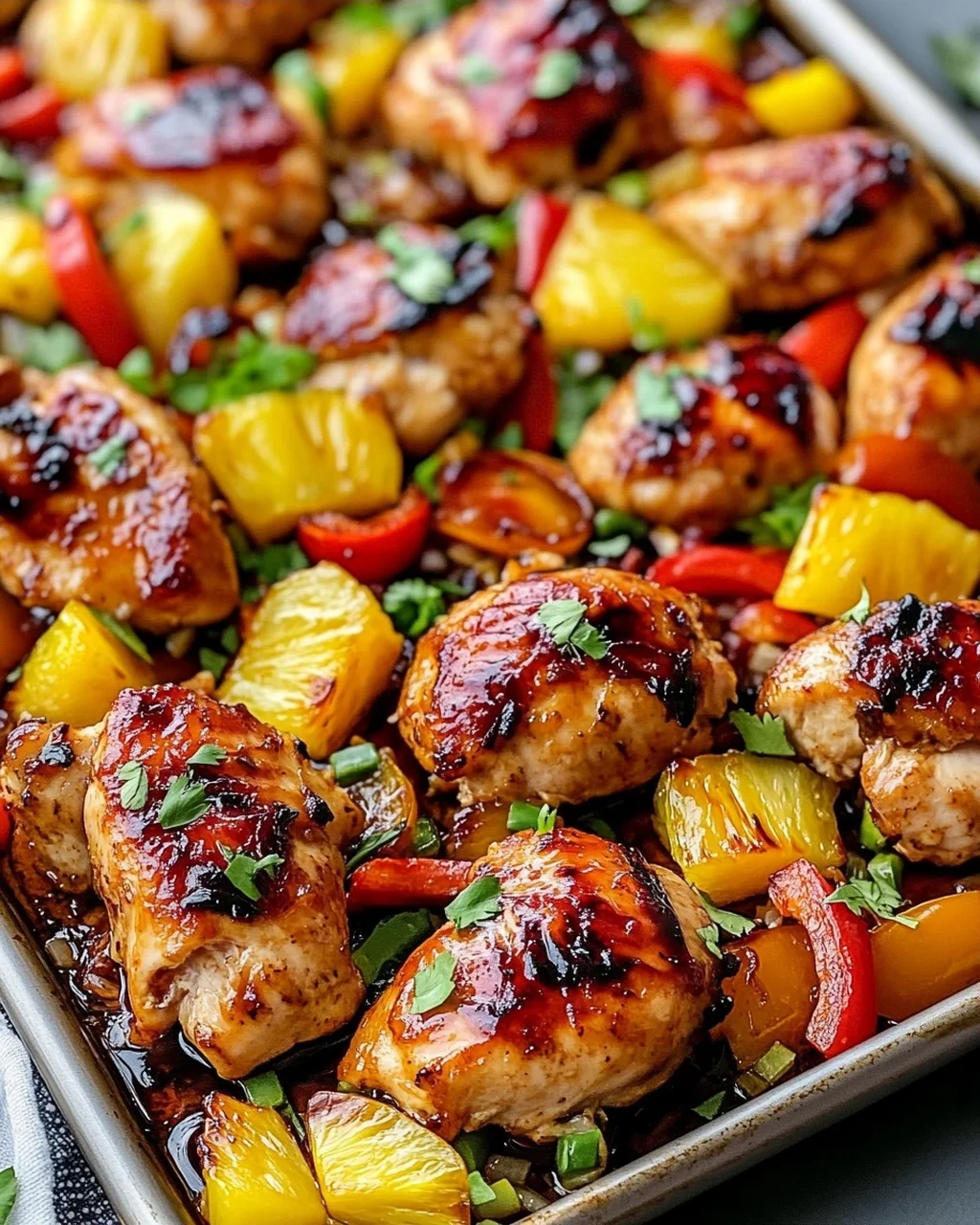 Hawaiian Chicken Sheet Pan