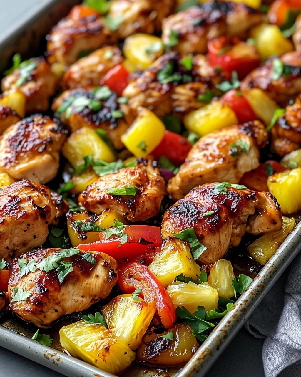 Hawaiian Chicken Sheet Pan