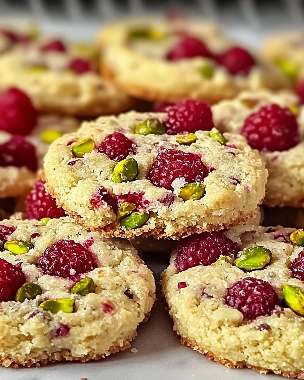 Himbeer-Pistazien-Shortbread-Kekse für jeden Anlass
