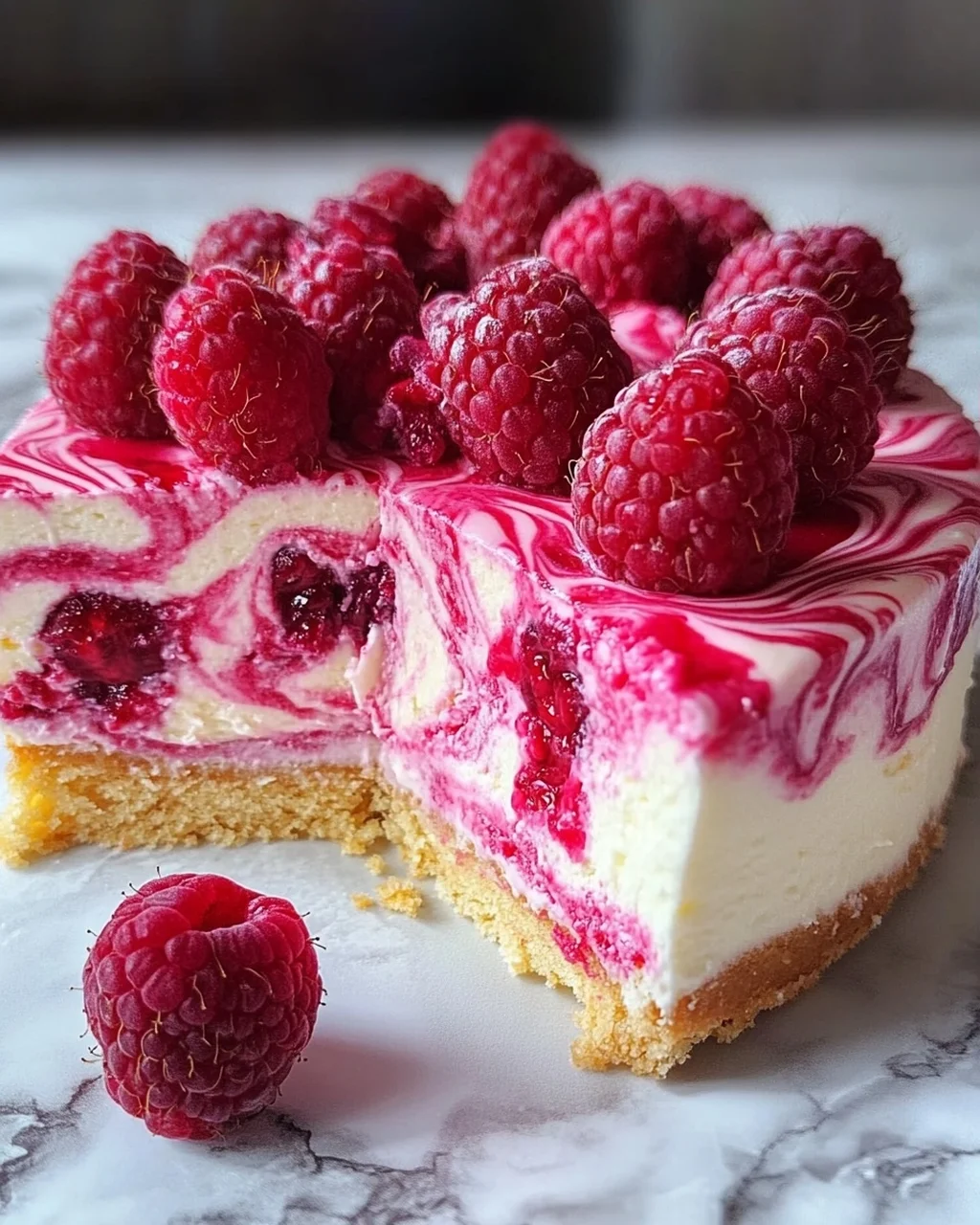 Himbeer Schmand Cheesecake