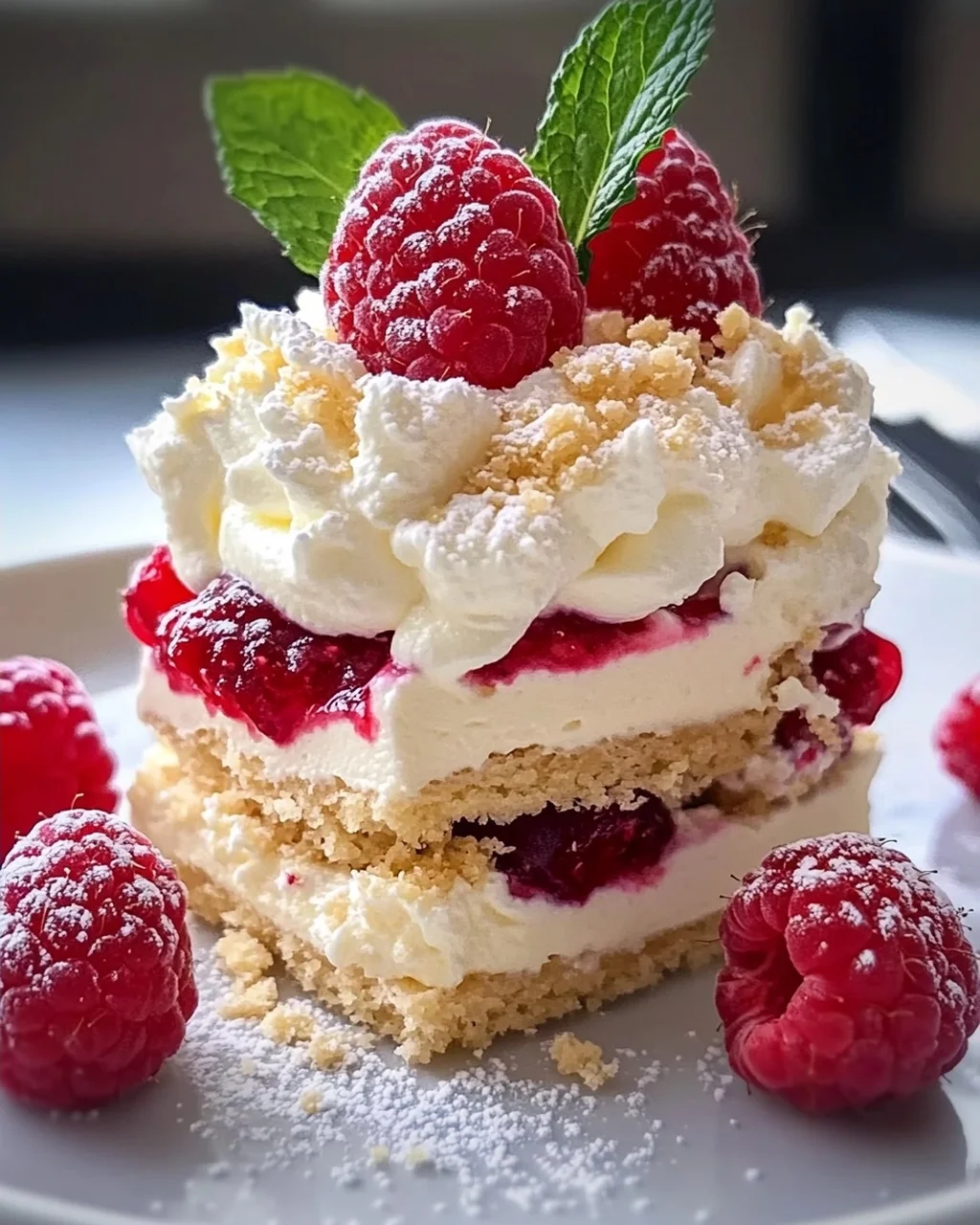 Himmlische Vanillekipferl Dessert mit nicht-alkoholischen Beeren
