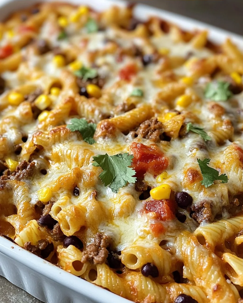 Käse-Taco-Stick-Pasta-Auflauf