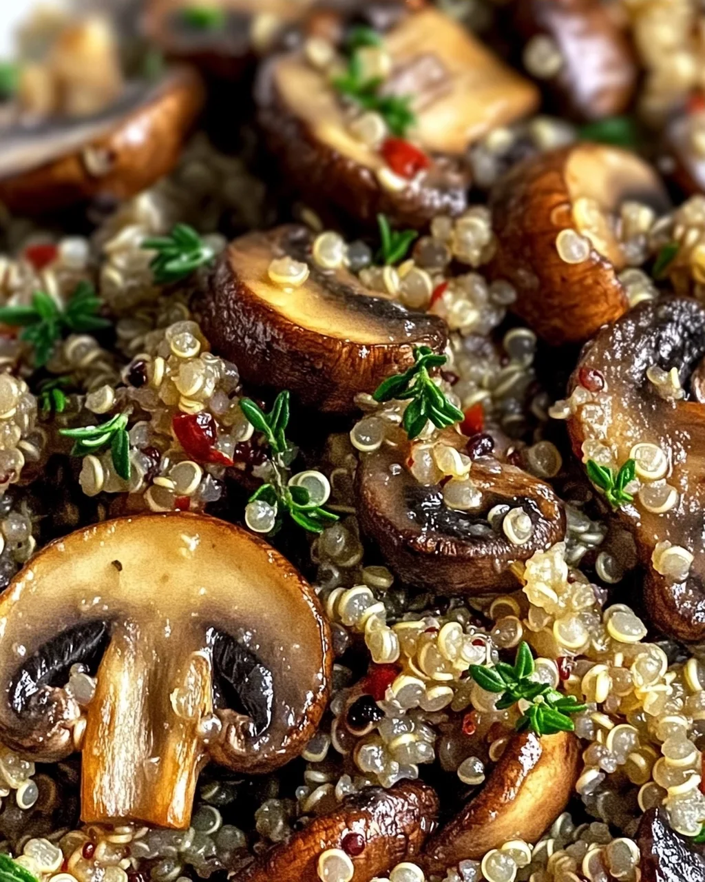Knoblauchige Pilz-Quinoa für Genussmomente