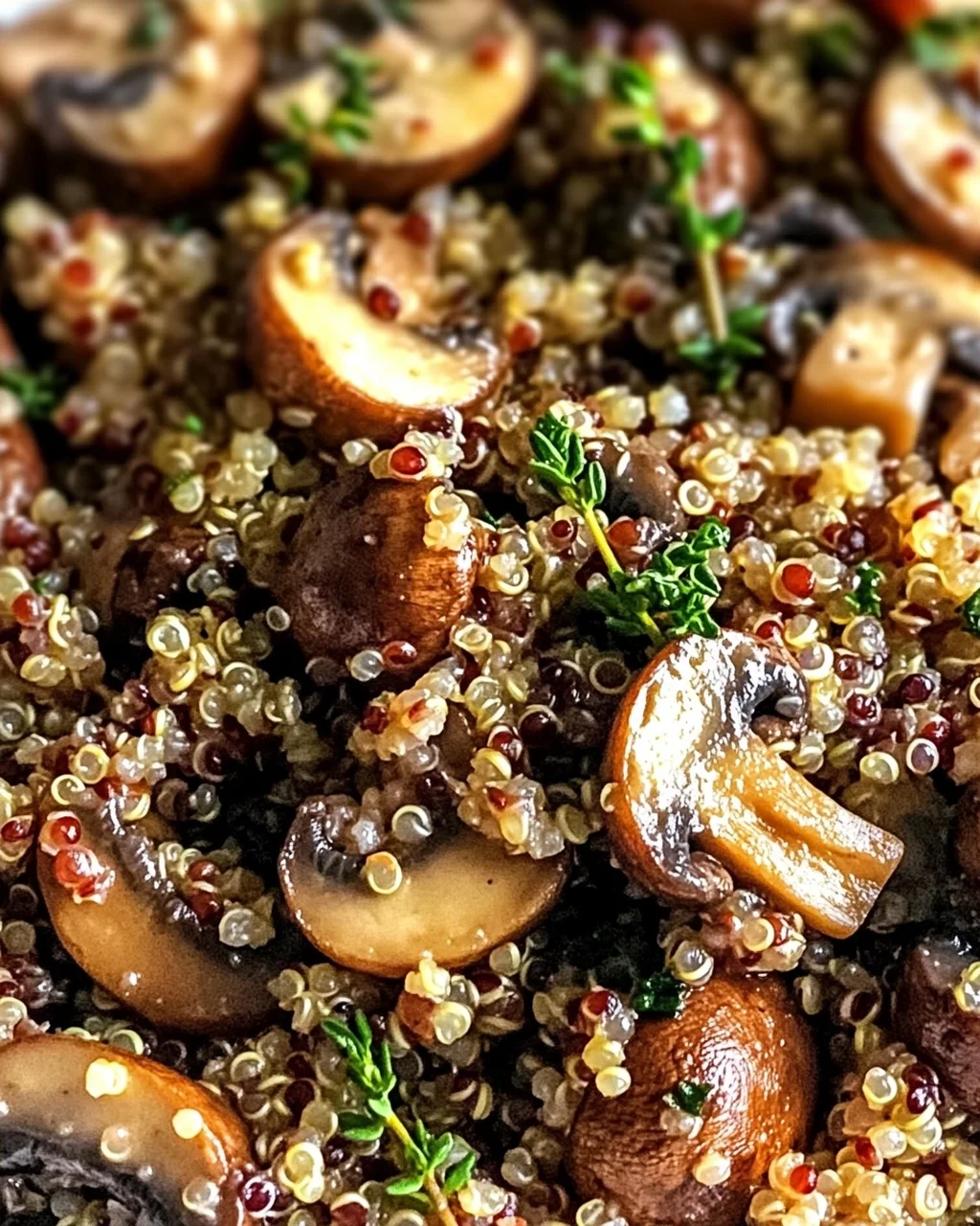 Knoblauchige Pilz-Quinoa für Genussmomente