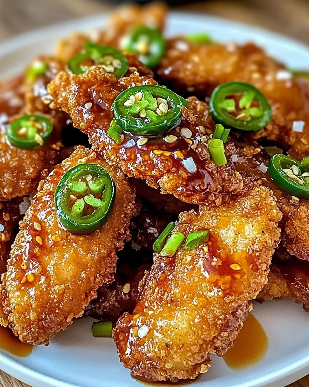 Knusprig würziges Jalapeño-Hühnchen genießen
