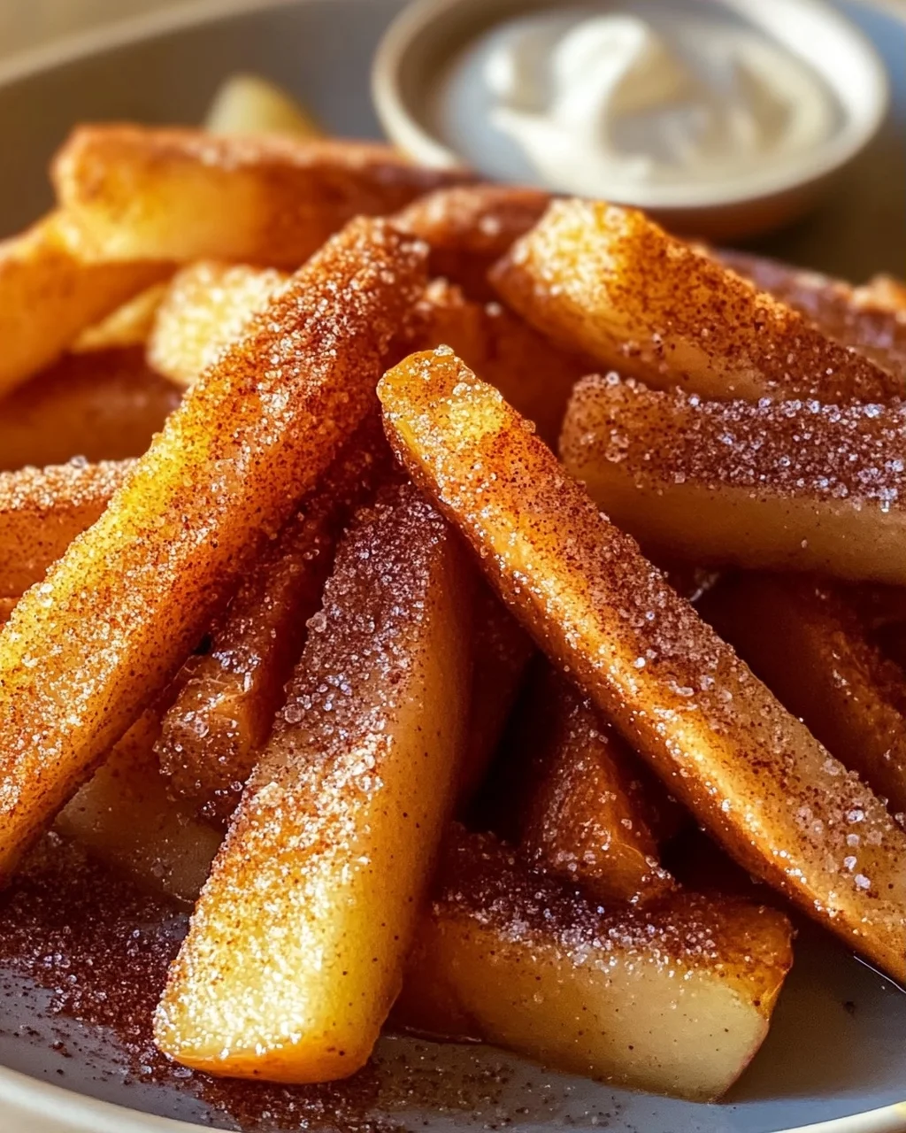 Knusprige Air Fryer Apfel-Pommes: Süßer Snack leicht gemacht!