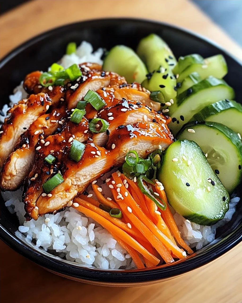 Koreanischer Reis Hähnchen Bowl