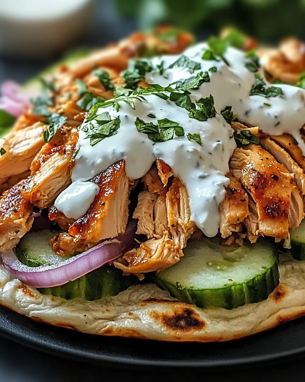 Köstliche Slow Cooker Hähnchen Gyros für jeden Tag