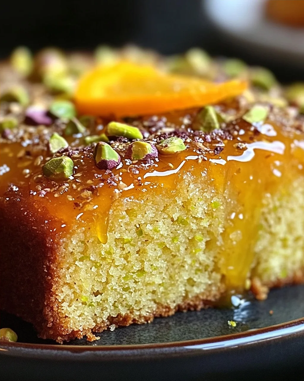Köstlicher Kardamom Orangen Pistazien Tee Kuchen Rezept