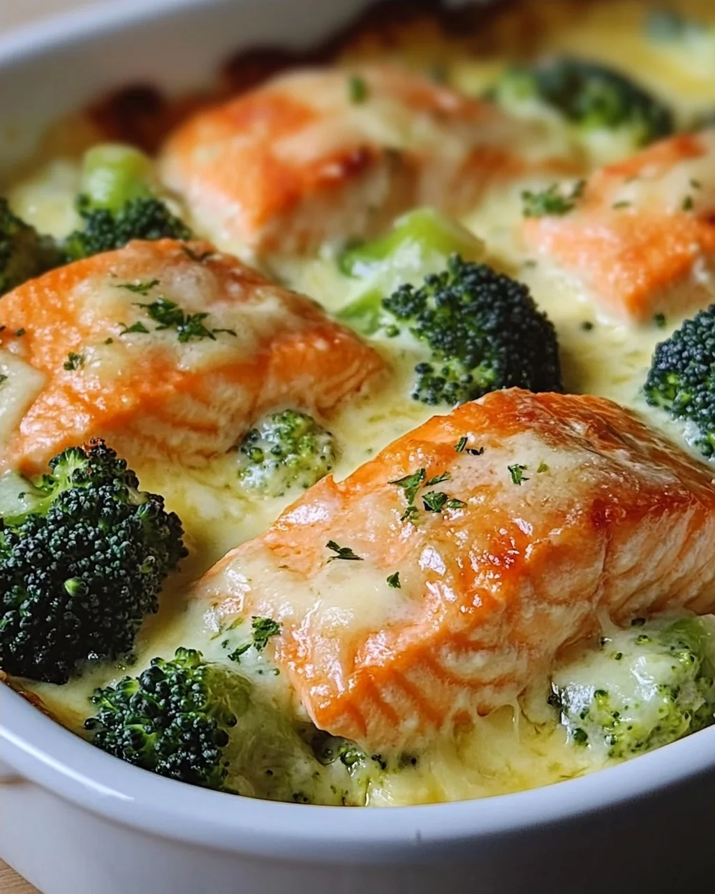 Lachs-Brokkoli-Gratin