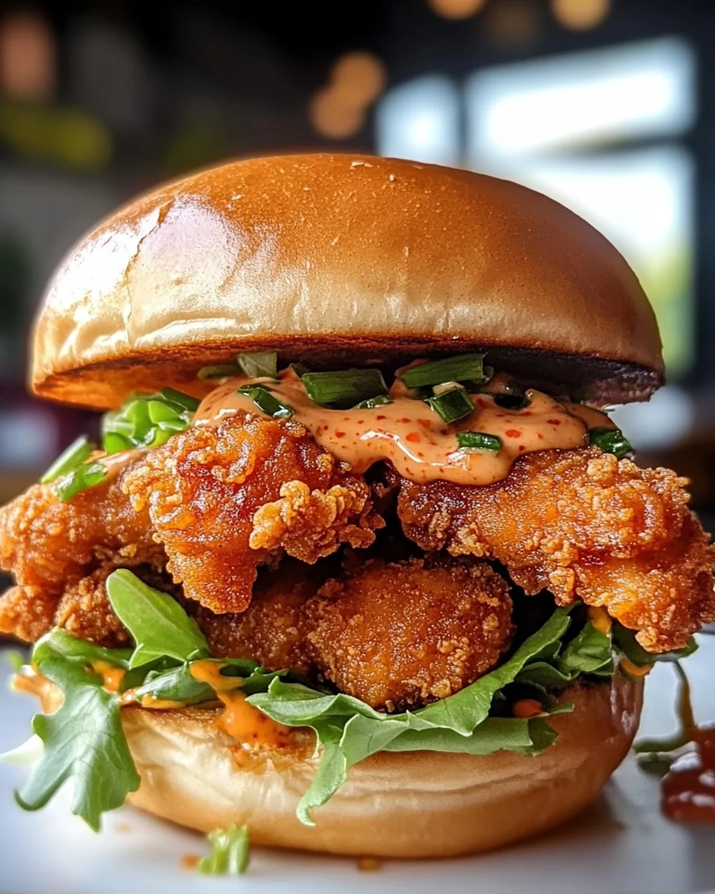 Leckeres Thai Fried Chicken Sandwich: Knusprig und würzig!