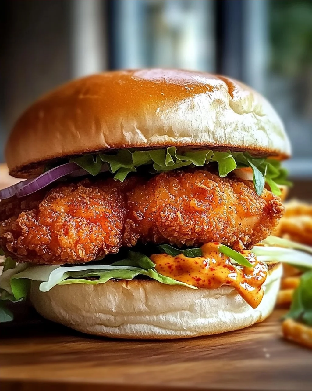Leckeres Thai Fried Chicken Sandwich: Knusprig und würzig!