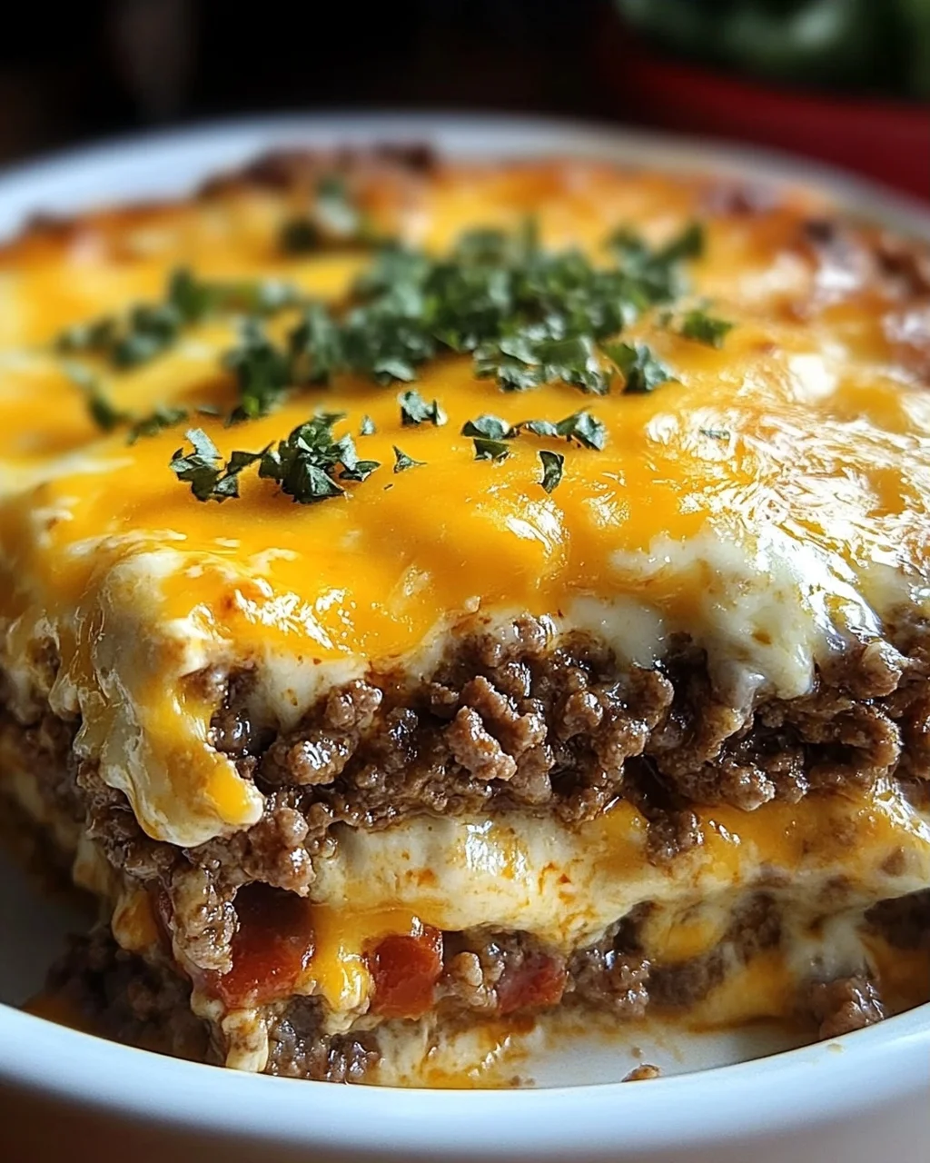 Low Carb Cheeseburger-Auflauf