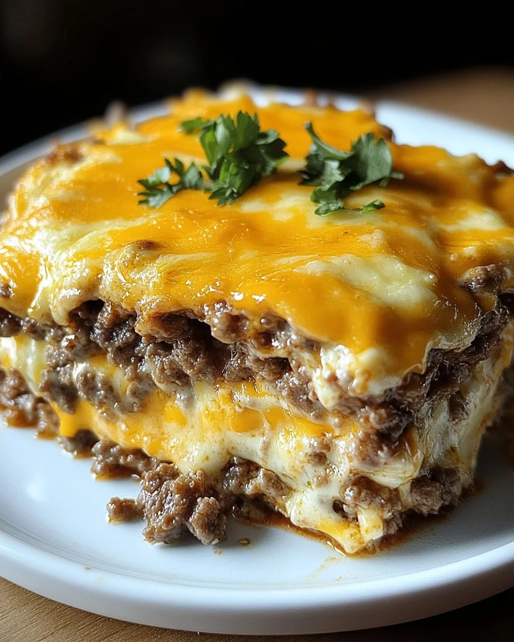 Low Carb Cheeseburger-Auflauf